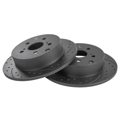 Диск тормозной задний перфорированный PRO-Line с покрытием (компл.2 шт) TOYOTA: VERSO 1.6/1.8/2.0 D-4D/2.2 D-4D/2.2 D-CAT GANZ GIJ06227S