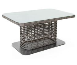 "Блисс" плетеный стол из искусственного ротанга 141х92х75см, цвет молочный