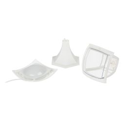 Садово-парковый светильник ЭРА ДТУ 07-8-003 Валенсия 1 белый 6 гранный напольный IP44 светодиодный 8Вт 3000K | Садово-парковые светильники