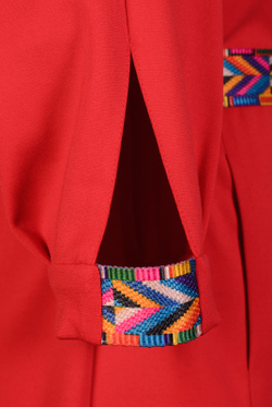 Трикотажное платье 2666АП, красный #234Кг052666АП