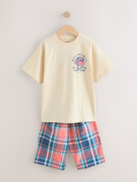 Пижама для мальчика Next AC1-012, 2 шт., Светло-желтый, Голубой