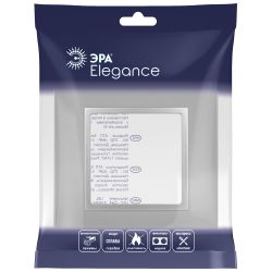 Рамка для розеток и выключателей ЭРА Elegance 14-5011-03 Classic, на 1 пост, алюминий