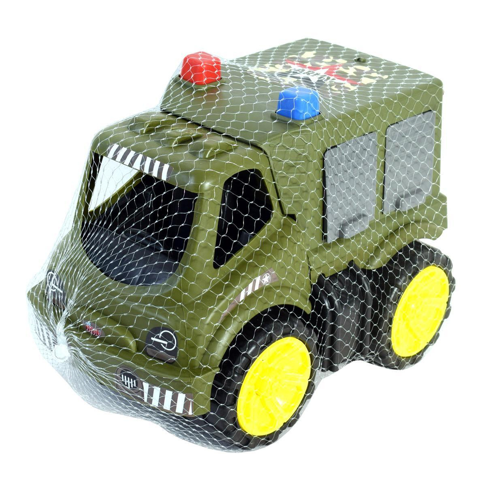 Пластмассовая игрушечная машина Toy Bibib "Военная" (29*19*23 см), сетка