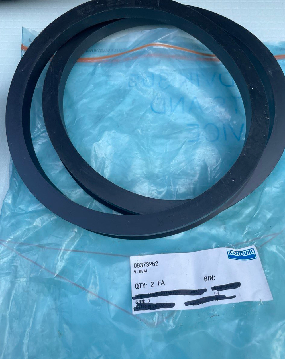V-образное уплотнение Sandvik 09373262