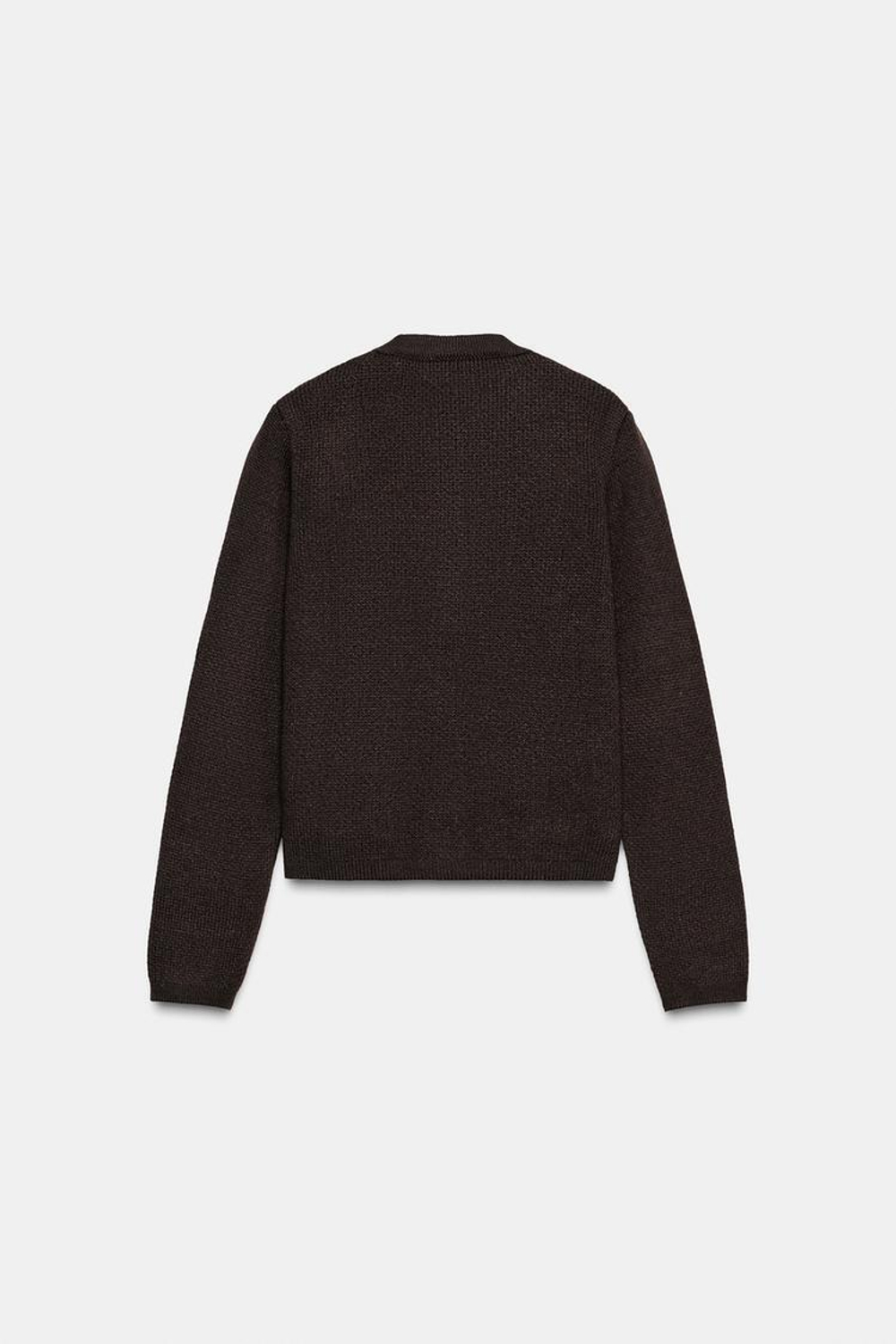 ZARА КАРДИГАН С ЗОЛОТИСТЫМИ ПУГОВИЦАМИ, КОРИЧНЕВЫЙ