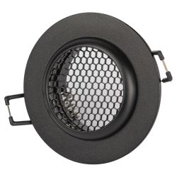 Светильник встраиваемый алюминиевый ЭРА KL109 BK под лампу MR16 GU5.3 черный матовый