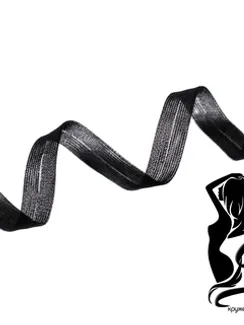 Бейка капроновая окантовочная, черный 170