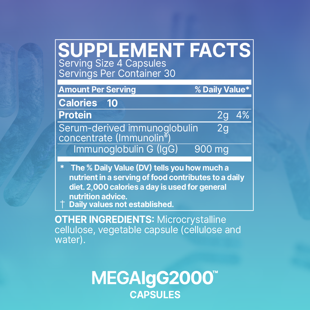 Mega IgG2000 120 капсул Microbiome Labs