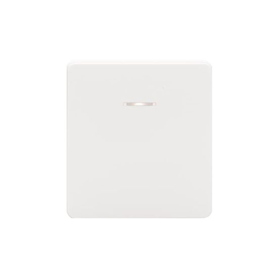 Выключатель ROUND 1 кл перекрестный (переключатель) с подсветкой 10А с/у перламутр KRANZ