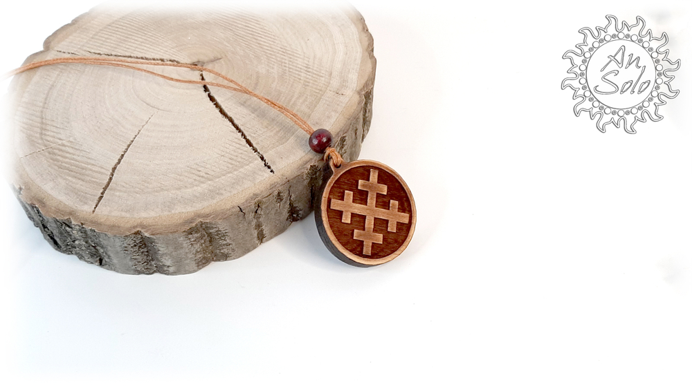 Оберег круглый "Крест Мары"