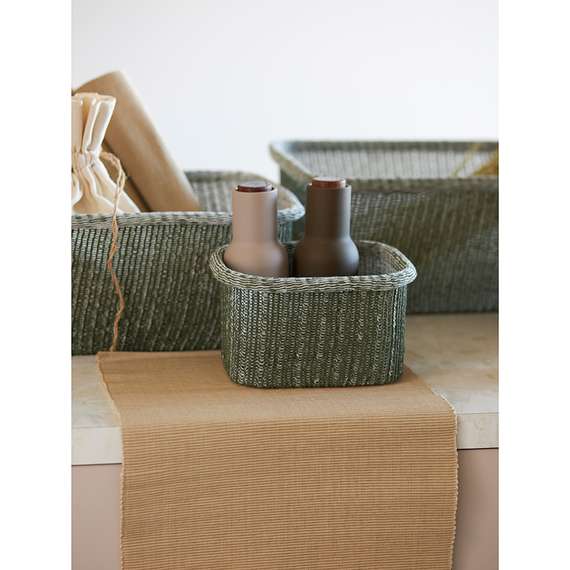 Набор из 4 корзин для хранения sustainable collection, оливковый