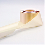 Лента Атласная 5см х 28м Полиэстер класс А (Бежевый)