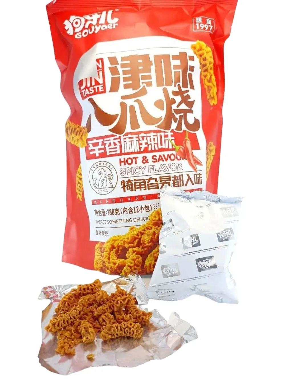 Китайские чипсы острые со вкусом Перца Чили 188 г