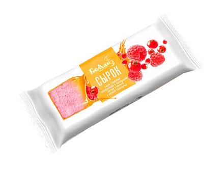 Сырок творожный глазированный с малиной и красной смородиной 40г Беллакт
