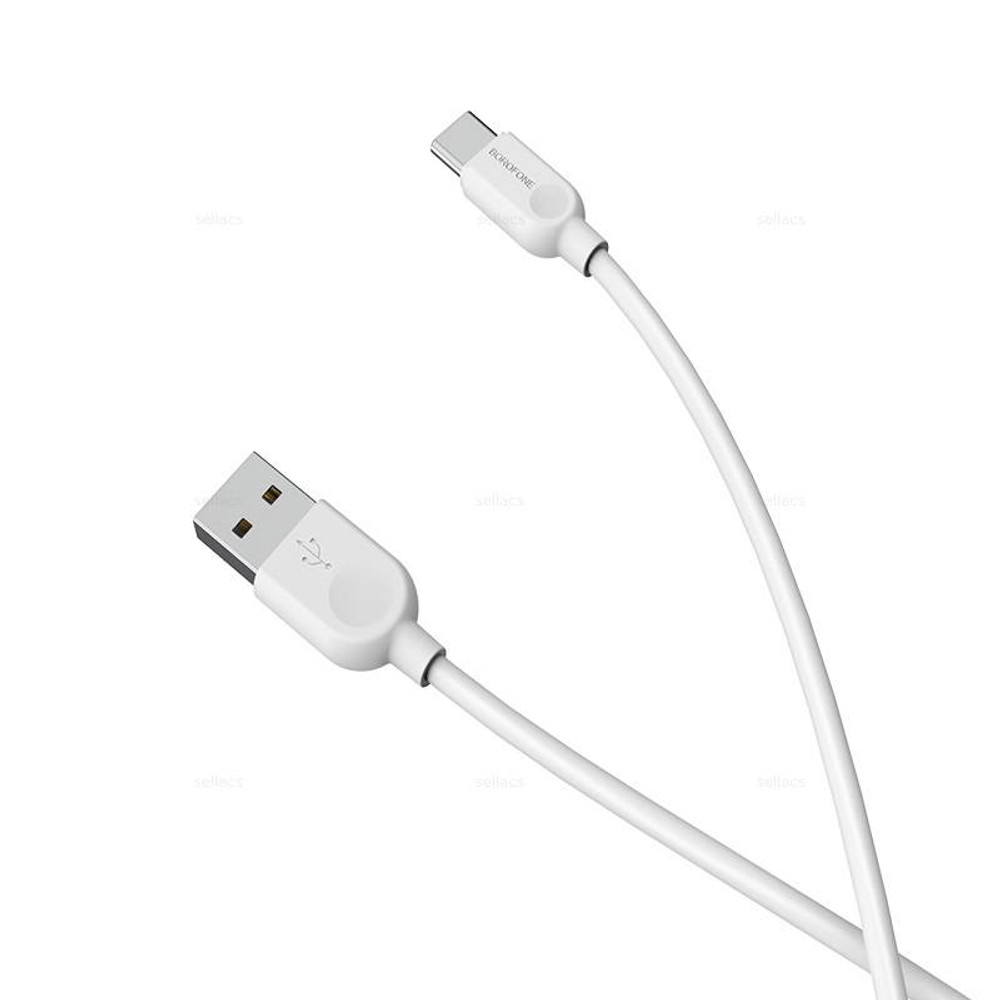 Кабель USB на Type-C Borofone BX14 3m (white)