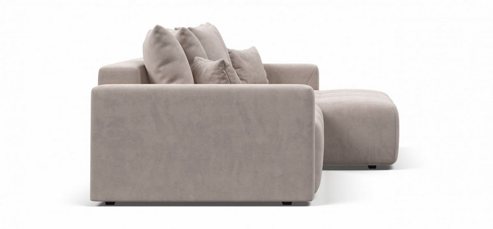 Диван Угловой Босс Тренд (Велюр Монолит латте)