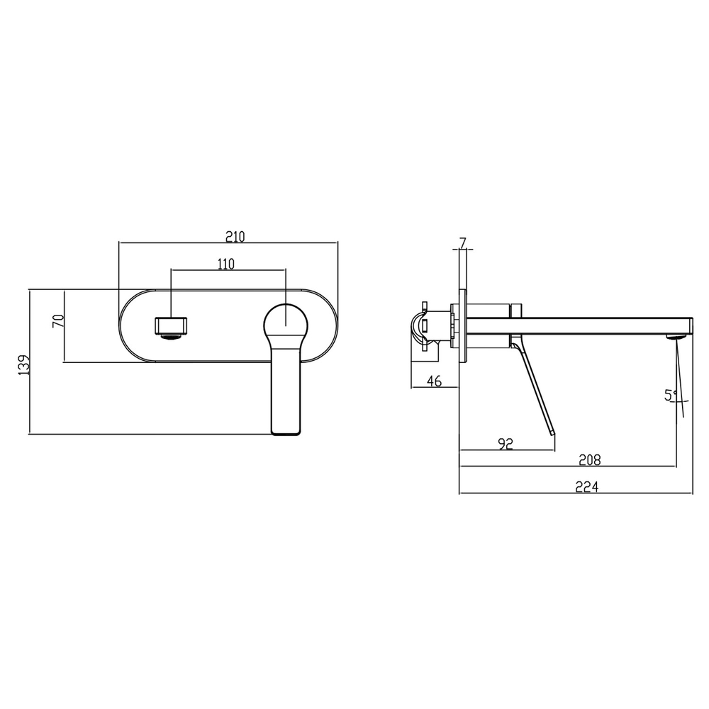Смеситель для раковины Azario Vise AZ-VSA148330PA матовый черный