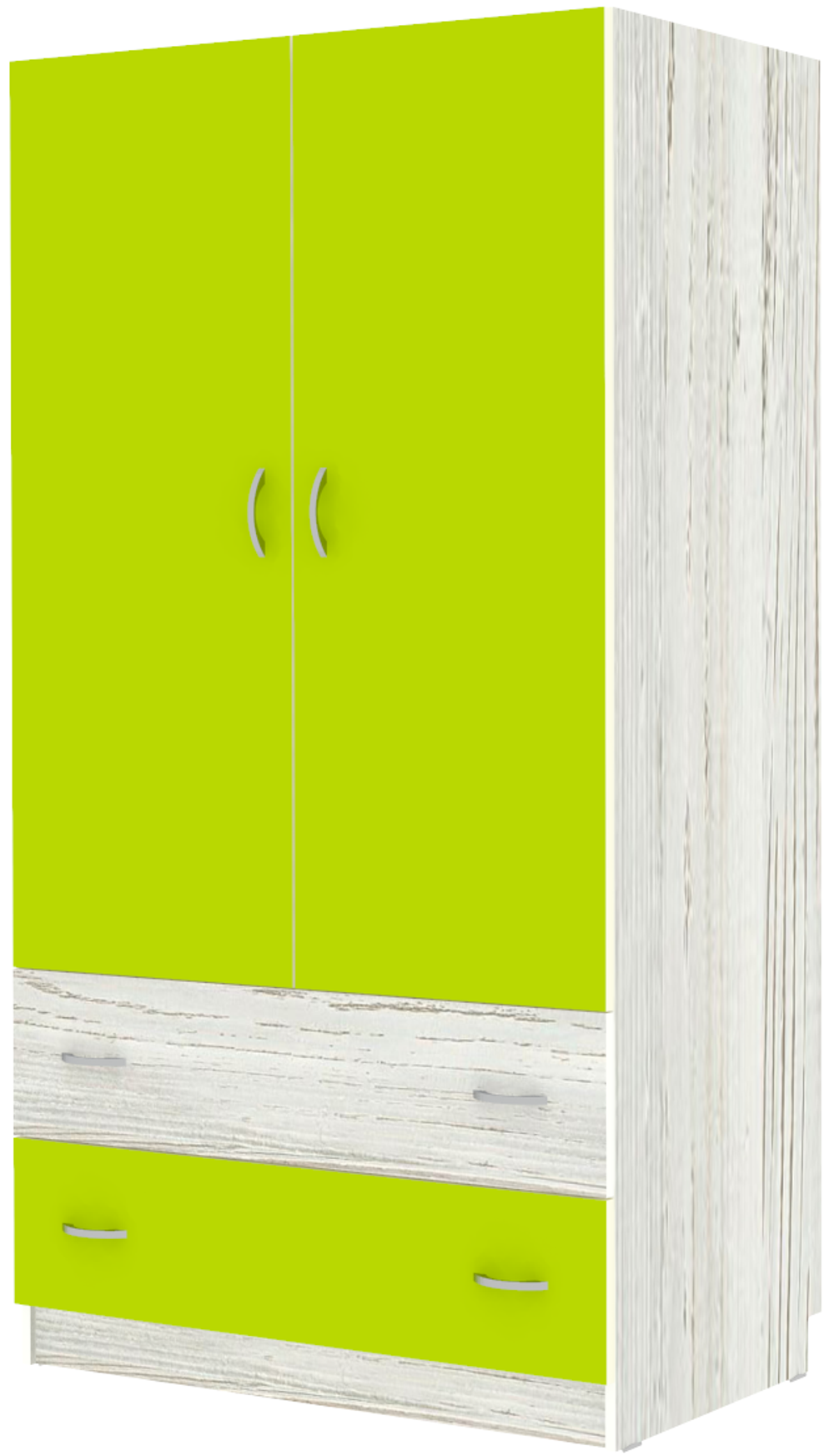 Шкаф 2-х створчатый КарИВи Кадет Винтерберг Лайм