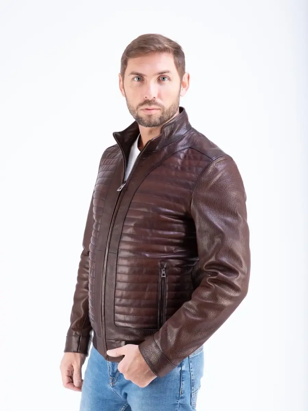 Куртка мужская  из натуральной  кожи