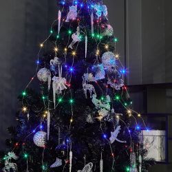 ULD-E0120-120-STA MULTI IP44 Гирлянда светодиодная Лучи росы. 1.2м. 10 нитей. 120 светодиодов. Разноцветный свет. Провод прозрачный. ТМ Uniel