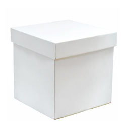 Коробка для шаров (гофроящик), Белая, 70*70*70 см