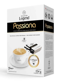 Вьетнамский растворимый Кофе с Коллагеном без сахара Legend Passiona (14 стиков) 224 г