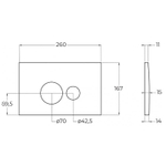 Инсталляция BelBagno BB026/BB081CR с клавишей смыва Хром глянцевый