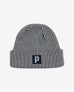 Шапка Stripes черная/белая