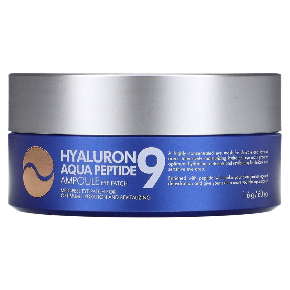 MEDI-PEEL Увлажняющие гидрогелевые патчи с пептидами Hyaluron Aqua Peptide 9 Ampoule Eye Patch 60 шт.