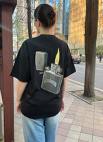 Футболка MLTV Зажигалка Черный