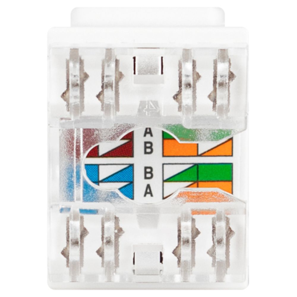 Люки ЭРА ОФИС 18-8002-01 Коннектор RJ45 CAT6 UTP Keystone, цвет белый