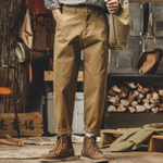 Повседневные брюки мужские Jero American Retro классические пвосенние модные брендовые суженные прямые комбинезоны мужские