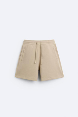 ZARA ШОРТЫ ДЖОГГЕРЫ, РЫЖЕВАТО-КОРИЧНЕВЫЙ