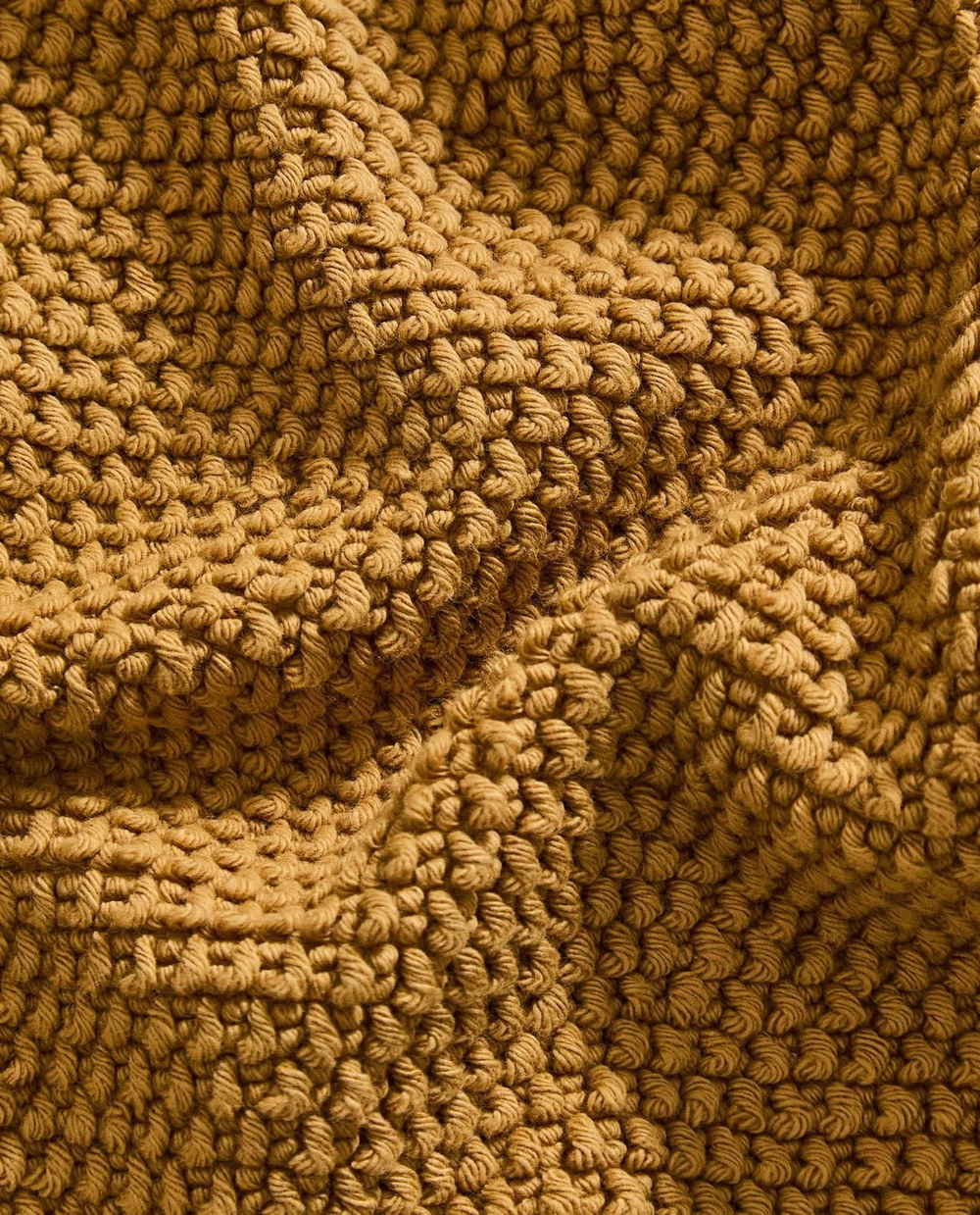 Zara Home - Нескользящий коврик для ванной из хлопка, горчичный, 50x70 см