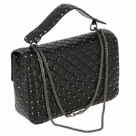 Сумка Valentino Rockstud Spike Medium черный