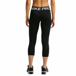 Женские леггинсы Nike Pro Mid-Rise Crop - black/white