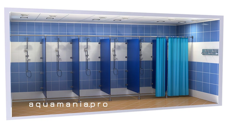 Душевая перегородка (открытая) - ВЛДСП