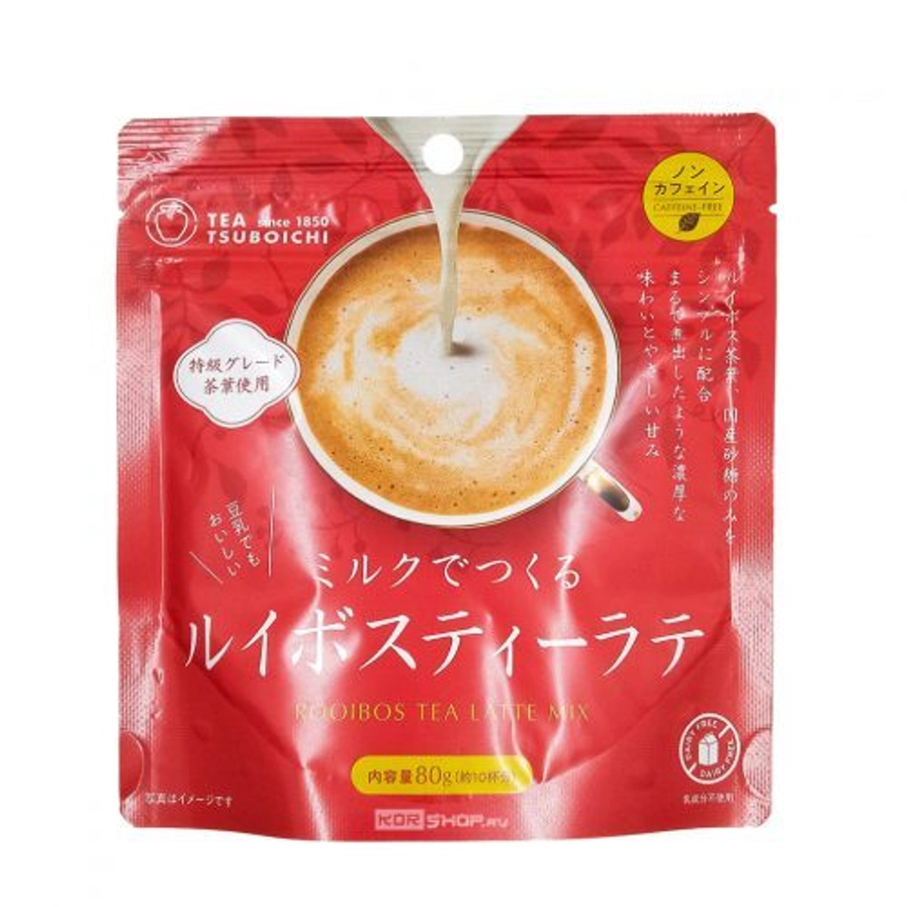 Напиток растворимый Tsuboichi "Rooibos Tea latte Mix" для приготовления ройбуш-латте, 80 гр