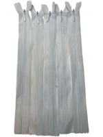 Застежка-молния потайная 20см - 50 шт белый (фабричный Китай)