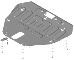 Защита двигателя и КПП для Mazda 6 Motodor.71104