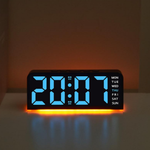 Часы-будильник настольные LED GH9001 черный корпус