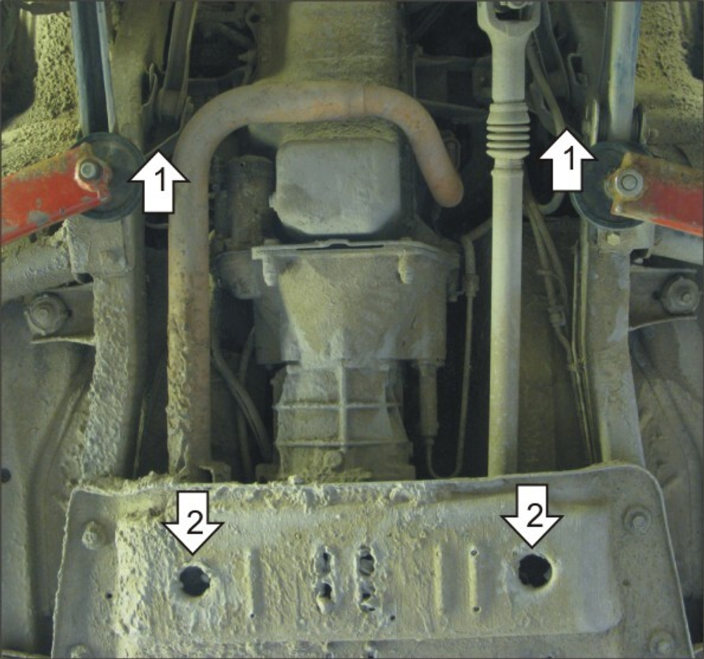 Усиленная защита Motodor картера двигателя, кпп. 3 мм, сталь. для Jeep Wrangler 1996-2008 арт.15201