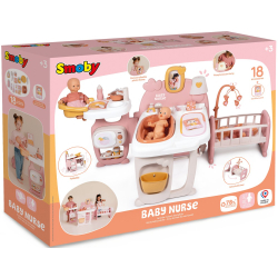 Smoby Baby Nurse - Уголок няни для куклы 42 см Домик + аксессуары 220394
