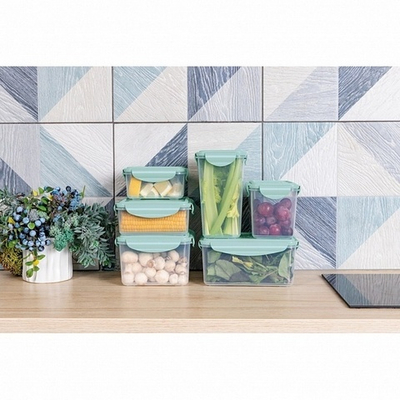 Контейнер для продуктов 0,55л круглый «SMART LOCK» зеленый