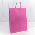 Пакет подарочный 31х42х11.5см (Лиловый, Крафт)