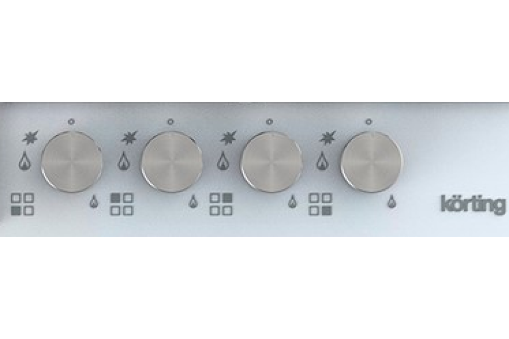 Газовая стеклянная варочная панель Korting HGG 6734 CTW