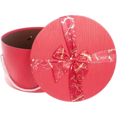 Коробка подарочная «Теплые чувства» 25*25*15 см, красный