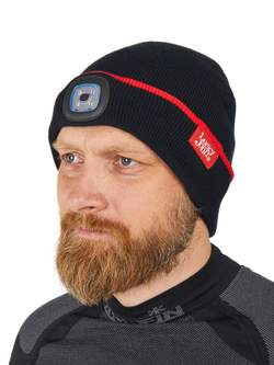 Шапка с фонариком Lucky John DROP LED, размер XL