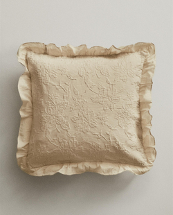 Zara Home наволочка декоративная из хлопка, зелёный · 2118/007