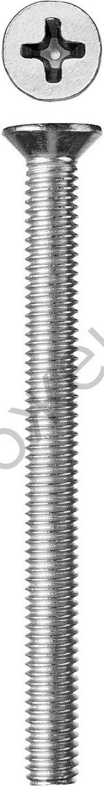 ЗУБР DIN 965 кл. пр. 4.8, M6 x 75 мм, винт с потайной головкой, цинк, 5 кг (303110-06-075)